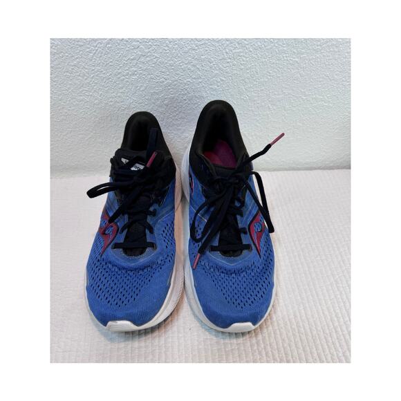 Saucony Ride 16 Running‎ Shoes Blue Men’s Size 9.5 PWRRUN Cushioned Sneakers - Picture 1 of 7